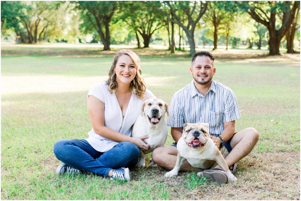 Engagement Session with dogs