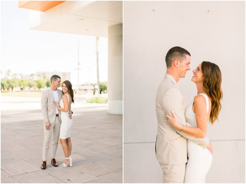 downtown tampa engagement session