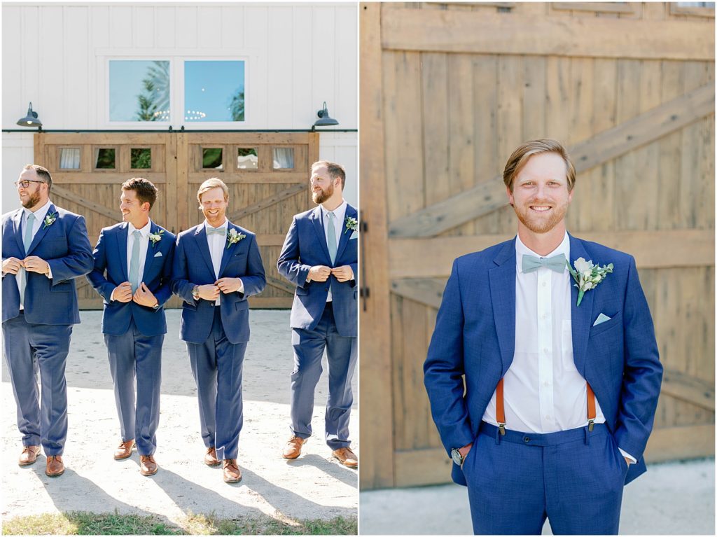navy blue groom suits